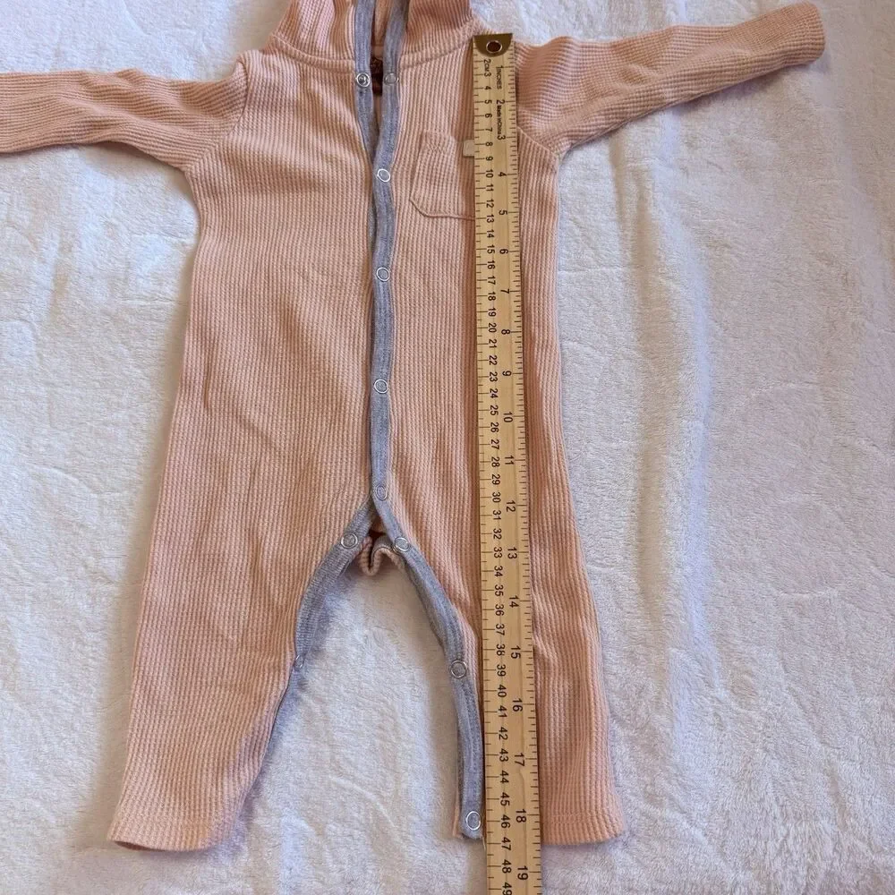 Baby Girl 7 for all‎ Mankind 3-6 Month Coverall One Piece Pink